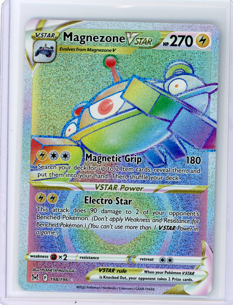 Magnezone VSTAR 2022 Pokémon rare lucky rainbow holo 198/196