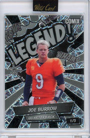 Joe Burrow 2025 Wild Card Comix Rookies and Legends Lazer #'d 1/3