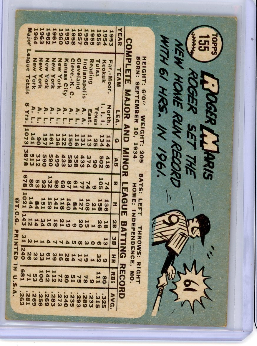 Roger Maris 1965 Topps #155
