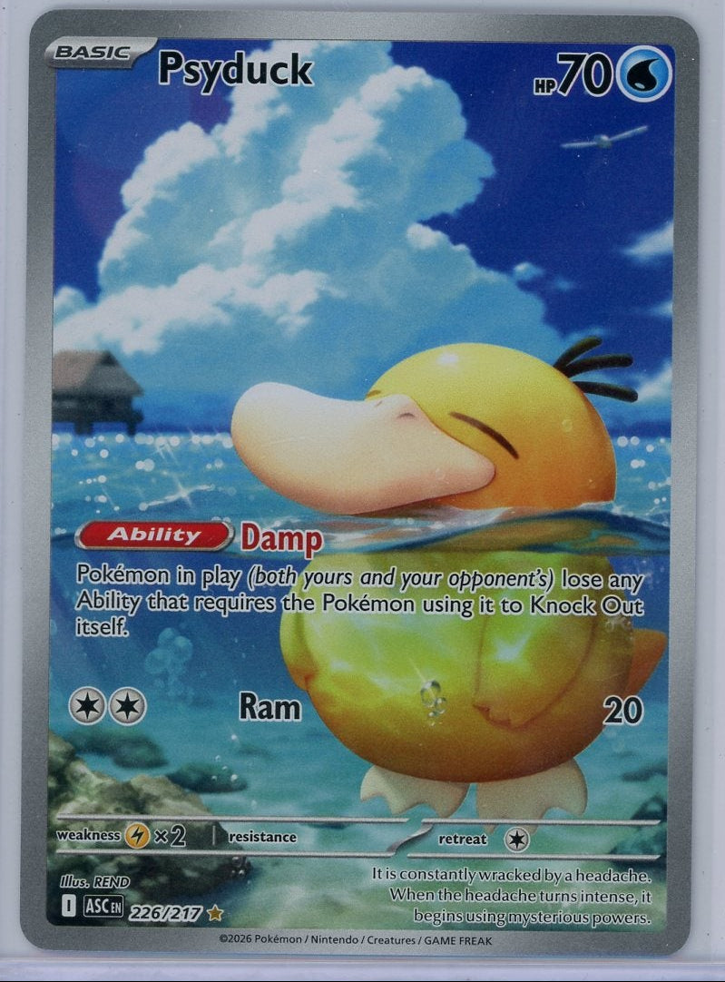 Psyduck Pokémon Ascended Heroes Illustration Rare #226/217
