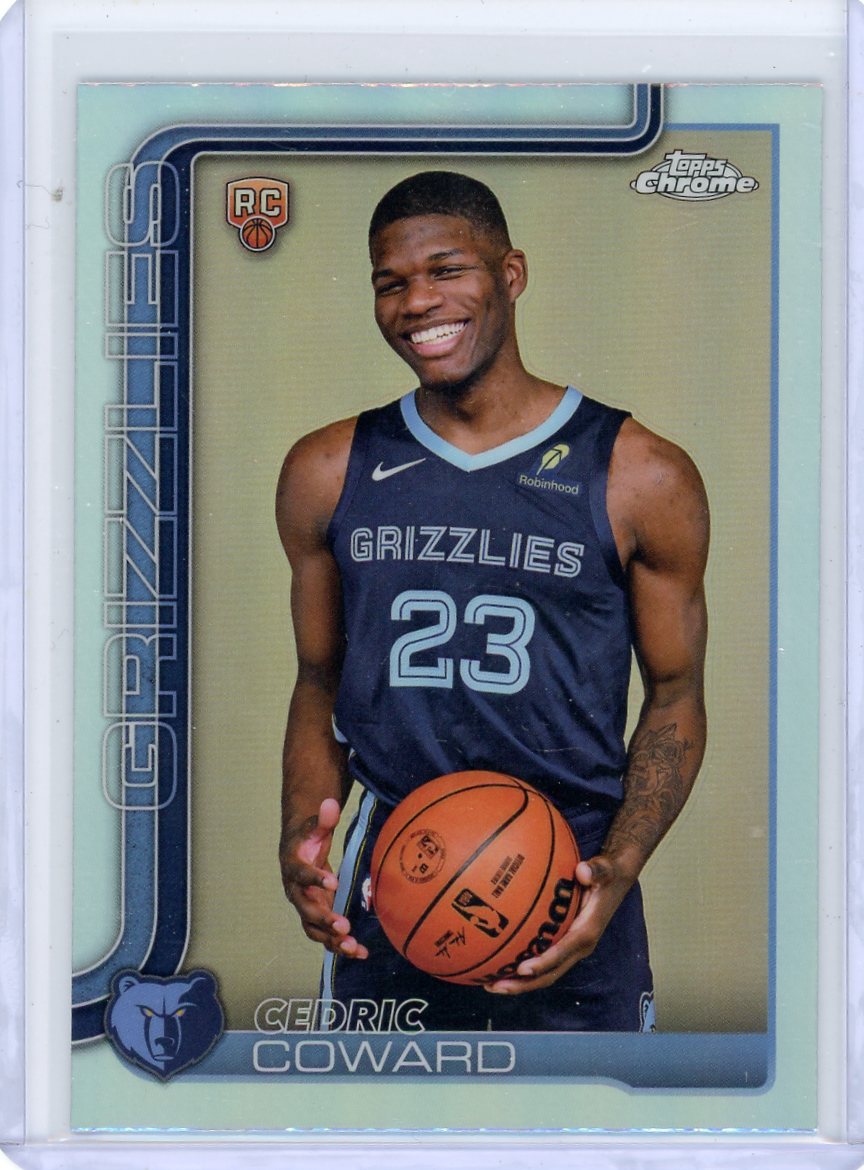 Cedric Coward 2025-26 Topps Chrome Refractor RC