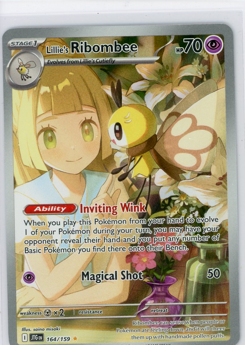 Lillie's Ribombee Pokémon Journey Together Illustration Rare 164/159