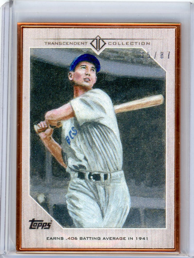 Ted Williams 2017 Topps Transcendent MLB Moments 