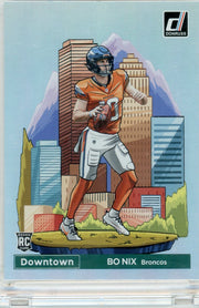 Bo Nix 2024 Panini Donruss Downtown Rookie Card