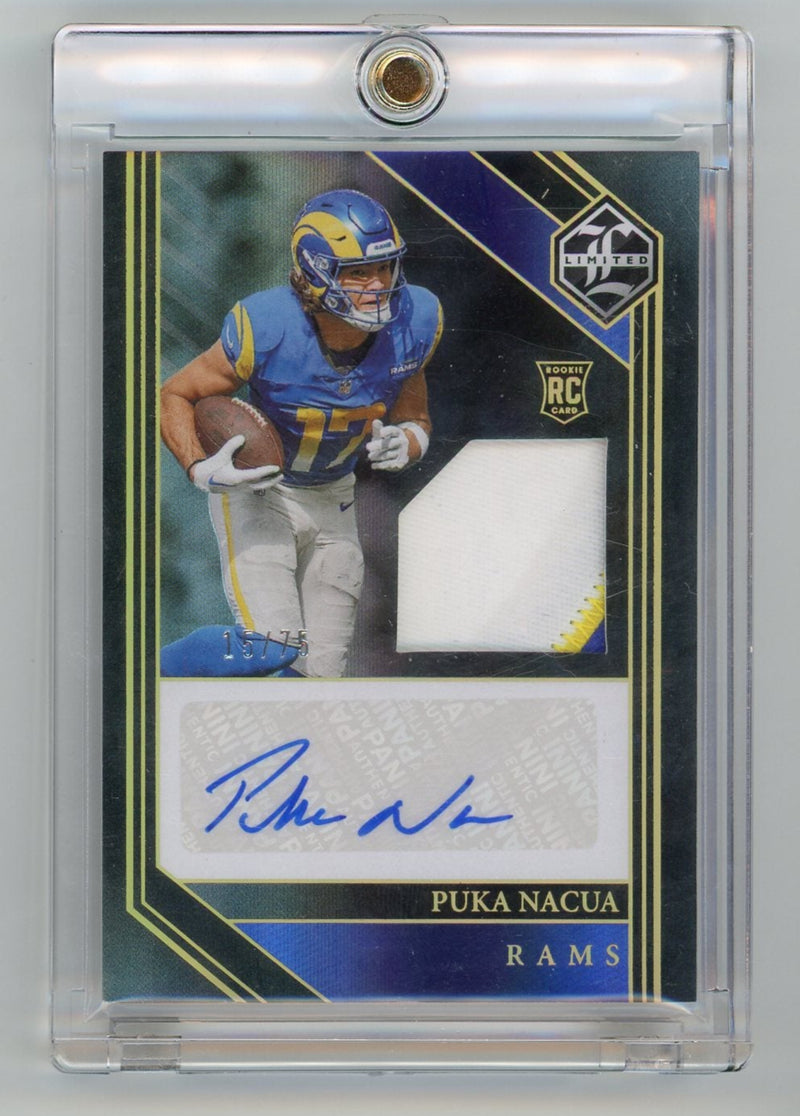 Puka Nacua 2023 Panini Limited RPA Gold Spotlight 