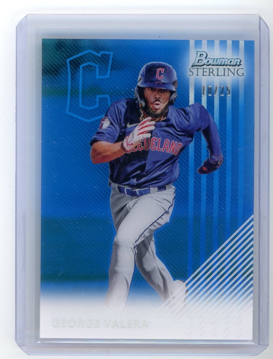George Valera 2022 Bowman Sterling Blue Refractor #'d 10/25