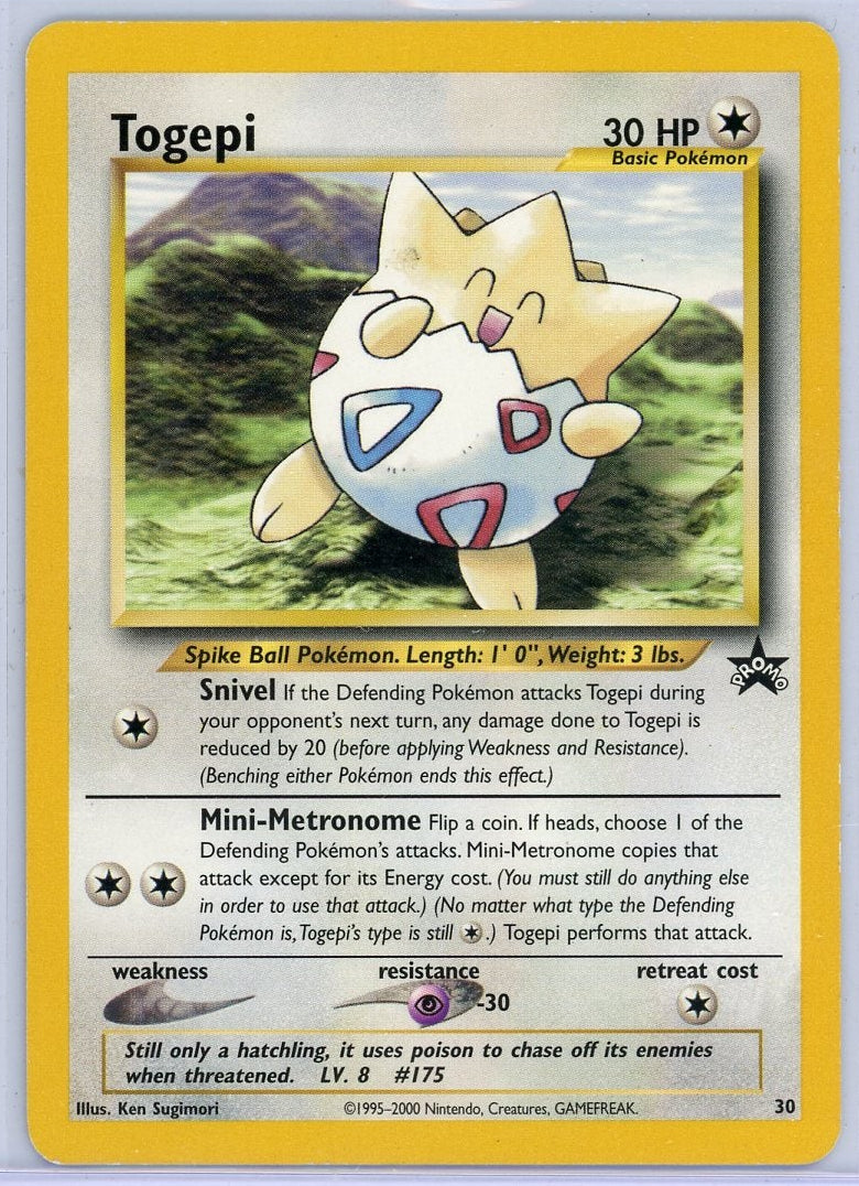 Togepi 2000 Pokemon Promo #30 MP/HP