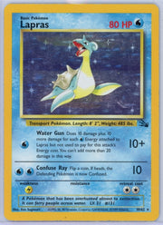 Lapras 1999 Pokemon Fossil holo #10/62 MP/HP