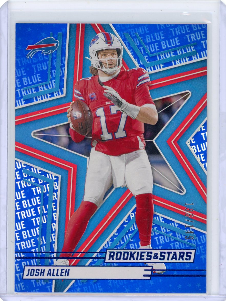 Josh Allen 2025 Panini Rookies & Stars True Blue #'d 136/149