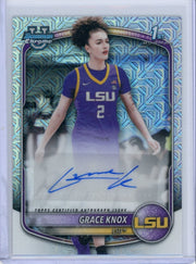 Grace Knox 2025-26 1st Bowman Chrome mojo autograph