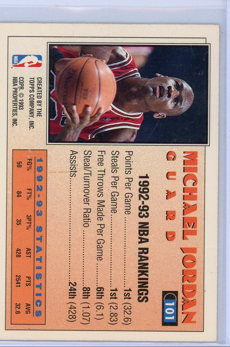 Michael Jordan 1992-93 Topps All-Star #101