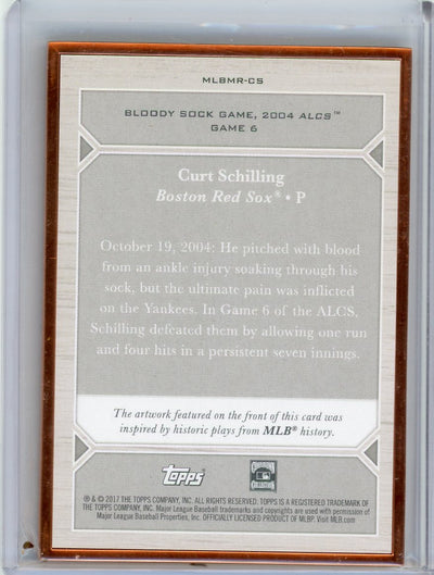 Curt Schilling 2017 Topps Transcendent MLB Moments #'d 35/87