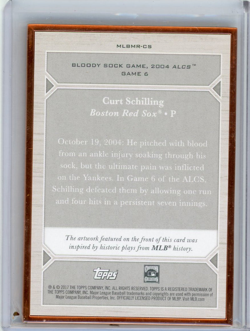 Curt Schilling 2017 Topps Transcendent MLB Moments 