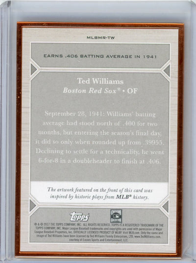 Ted Williams 2017 Topps Transcendent MLB Moments #'d 35/87