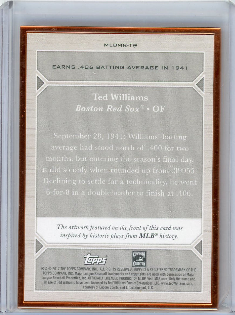 Ted Williams 2017 Topps Transcendent MLB Moments 