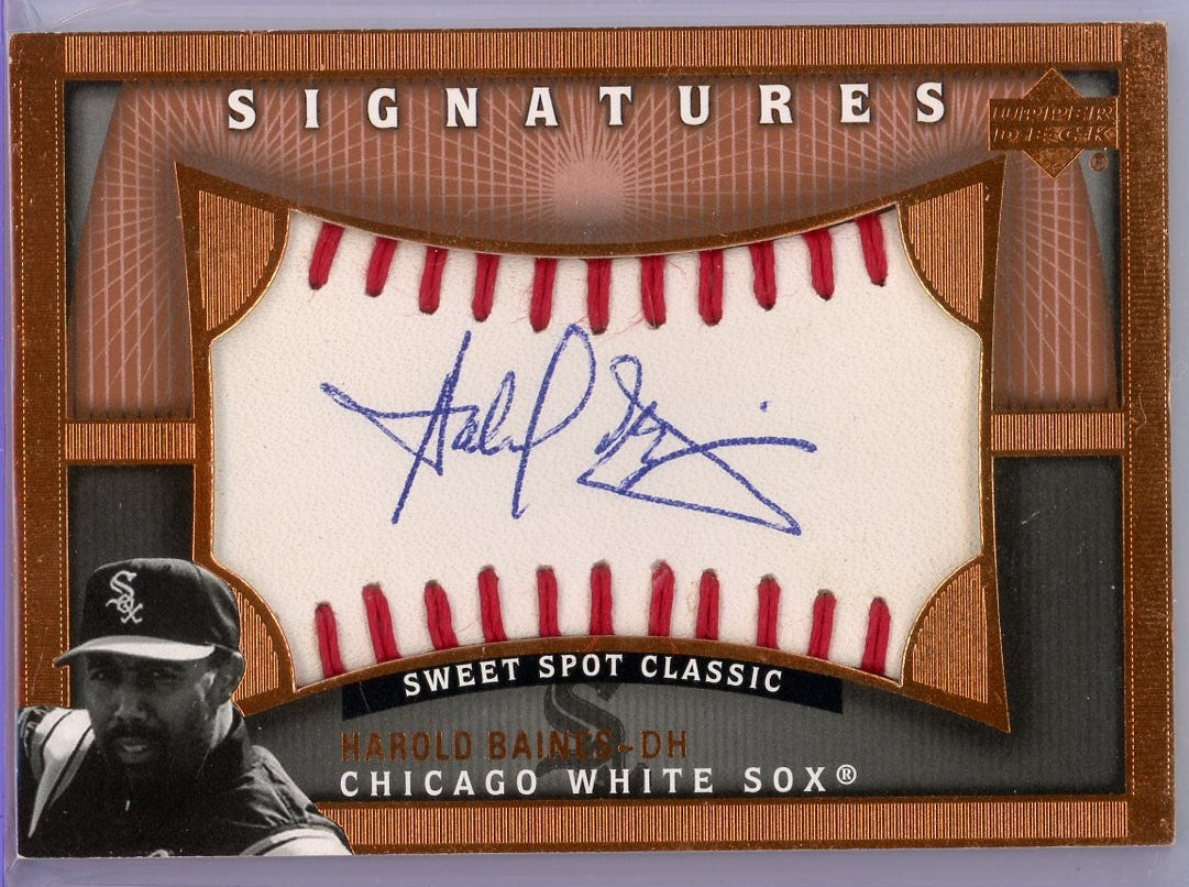 Harold Baines 2005 Upper Deck Sweet Spot Classic Signatures