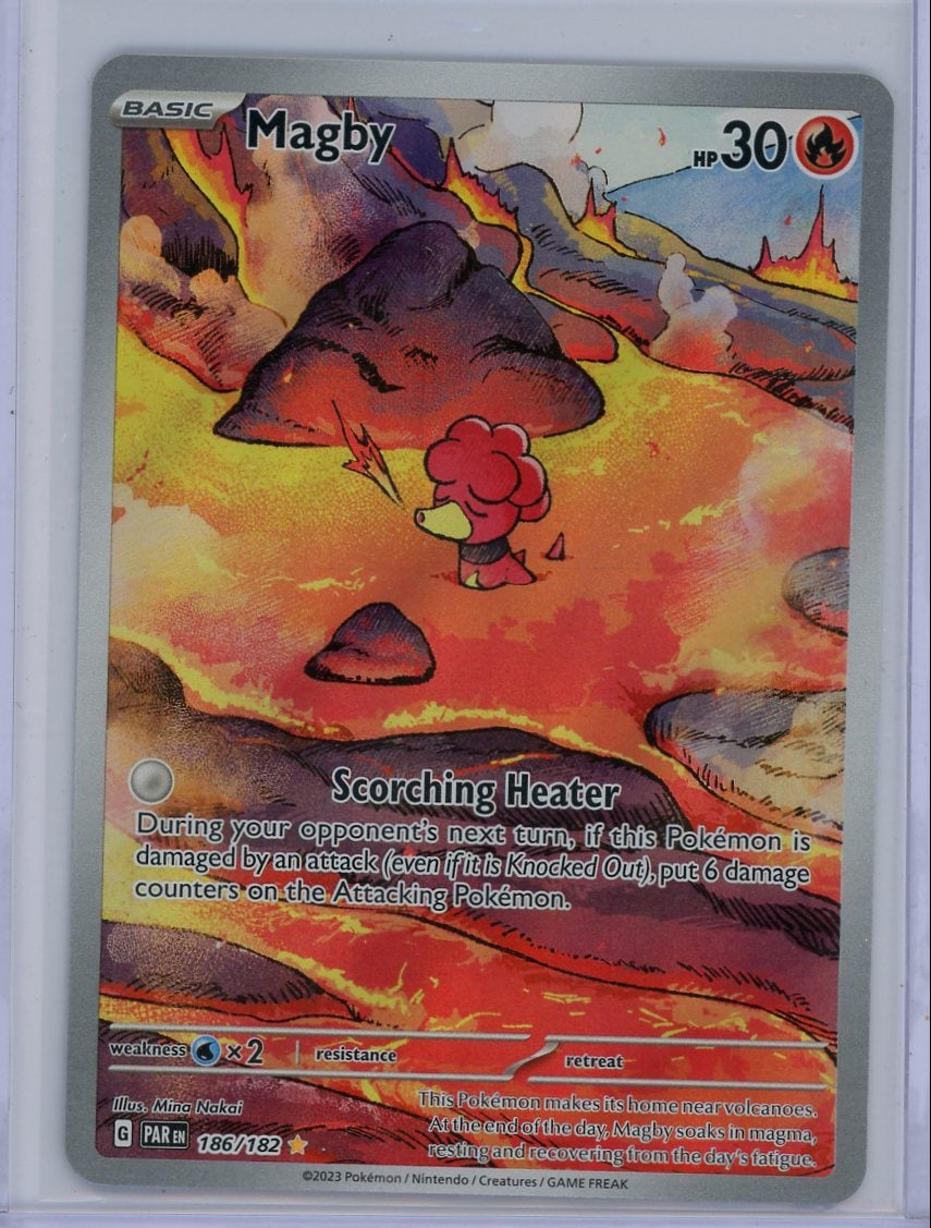 Magby Pokémon Paradox Rift Illustration Rare #186/182