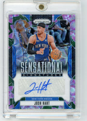 Josh Hart 2024-25 Panini Prizm Sensational Signatures Auto Lotus Flower Prizm #'d 12/18