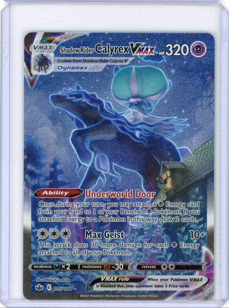 Calyrex VMAX 2021 Pokemon Chilling Reign secret full art rare holo 