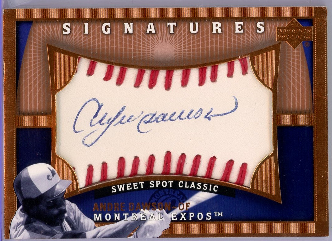 Andre Dawson 2005 Upper Deck Sweet Spot Classic Signatures