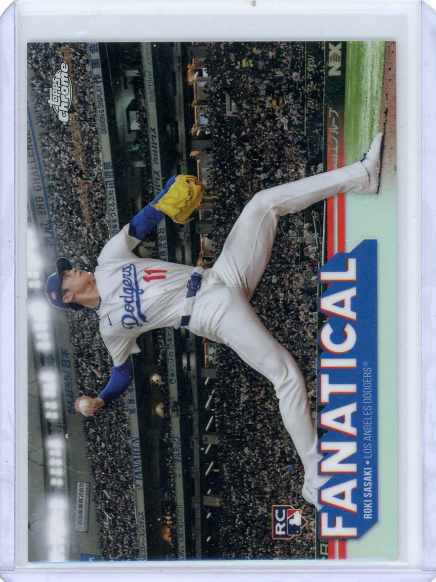 Roki Sasaki 2025 Topps Chrome Fanatical SSP RC