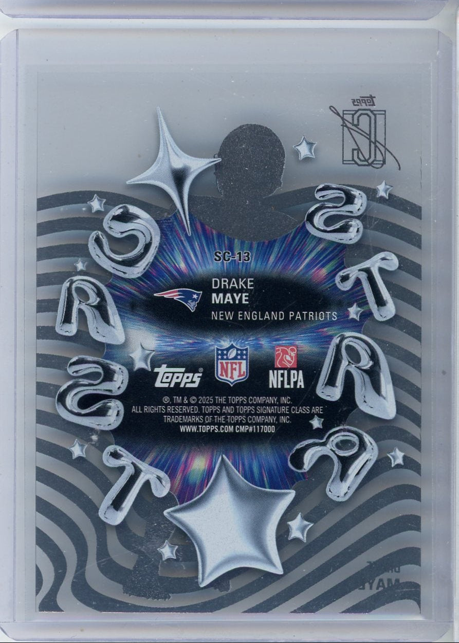 Drake Maye 2025 Topps Signature Class Starcast