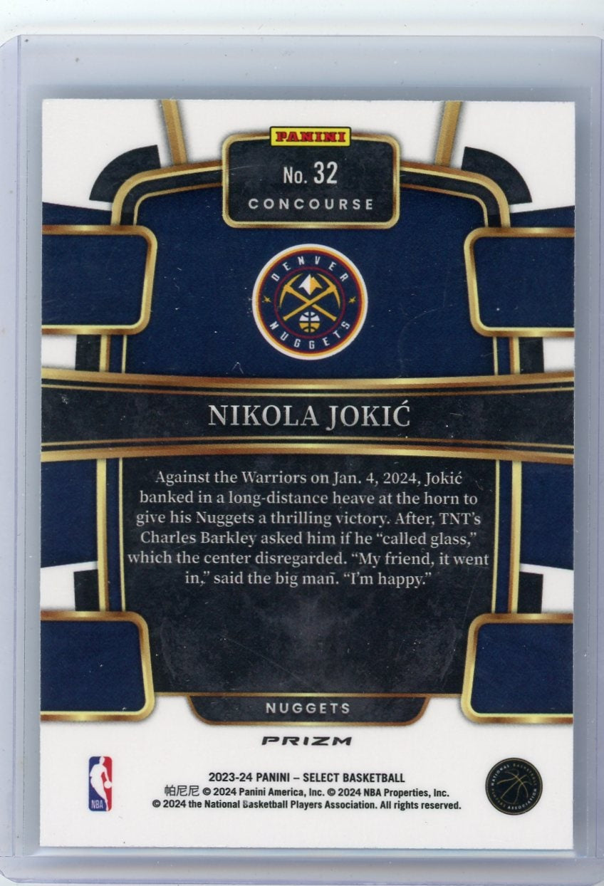 Nikola Jokic 2023-24 Panini Select Concourse Elephant Prizm SSP