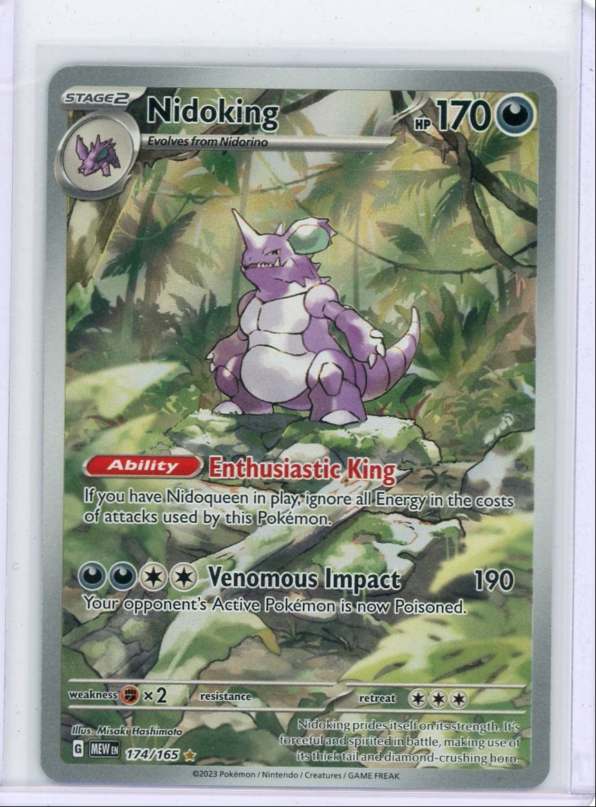 Nidoking Pokémon 151 Illustration Rare #174/165