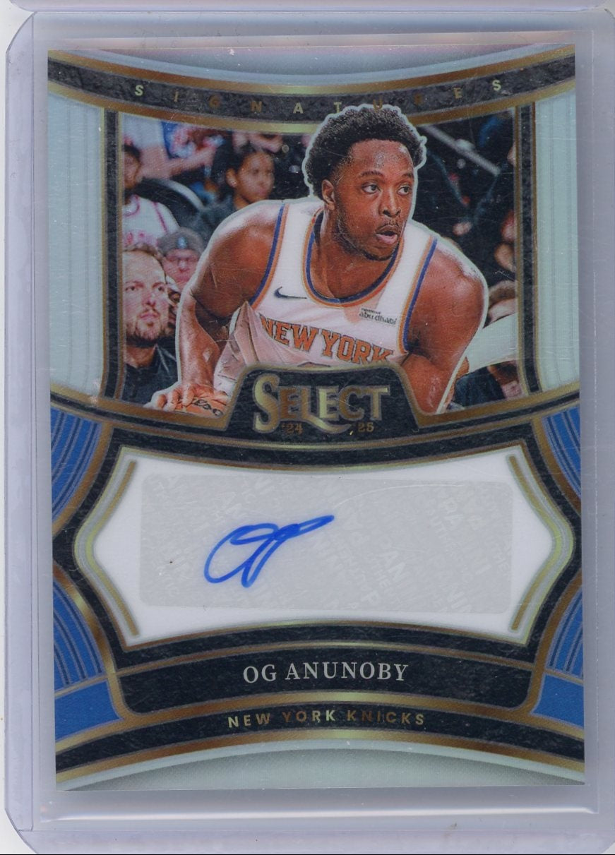 OG Anunoby 2024-25 Panini Select Signatures #'d 61/75