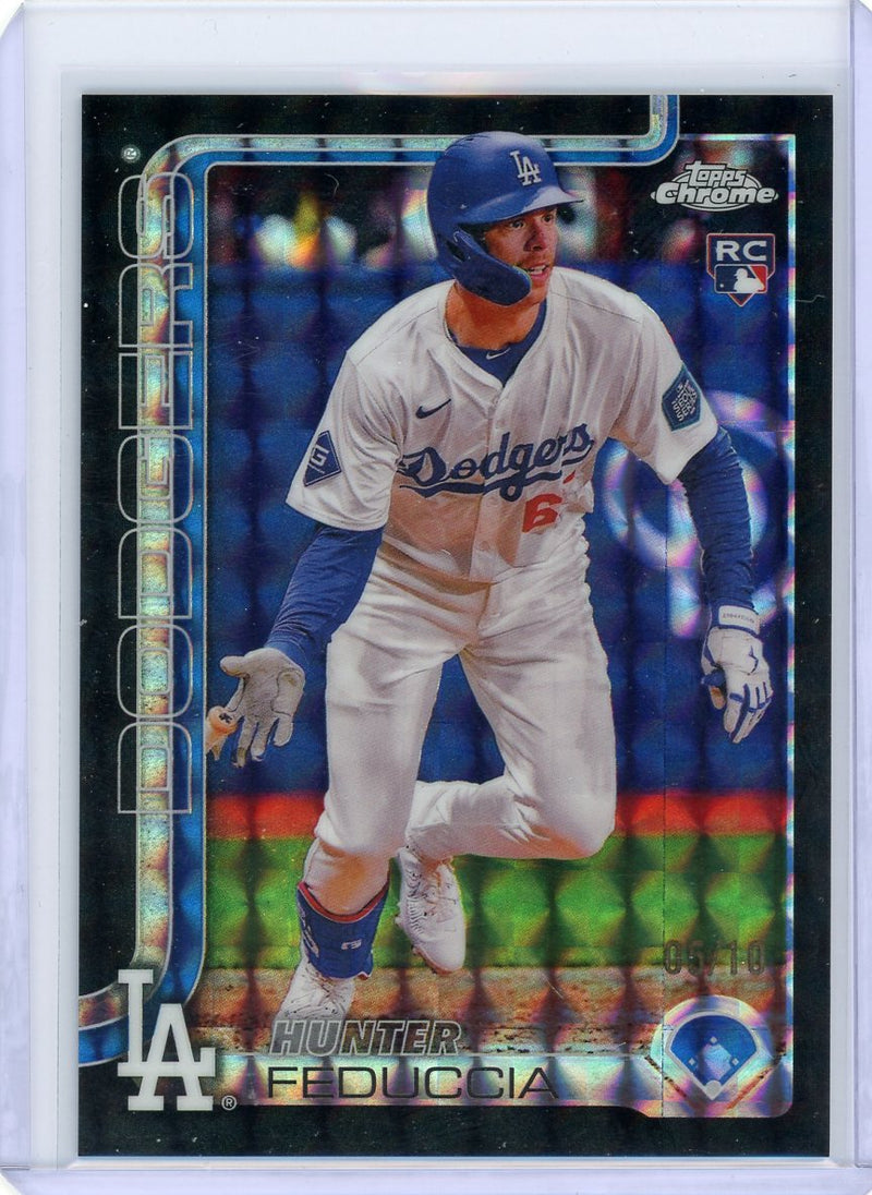 Hunter Feduccia 2025 Topps Chrome Geometric black ref. rookie card 