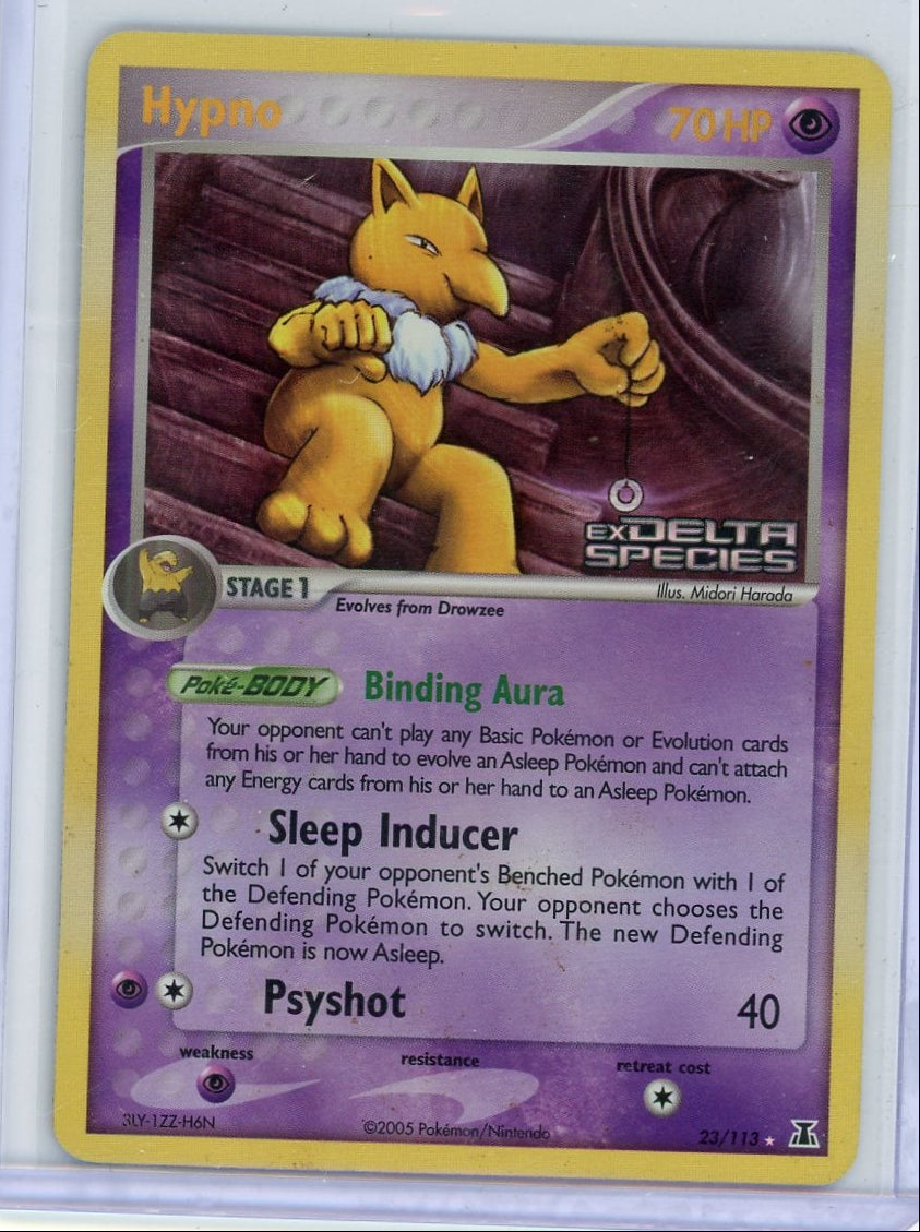 Hypno Pokémon EX Delta Species Reverse Holo #23/113