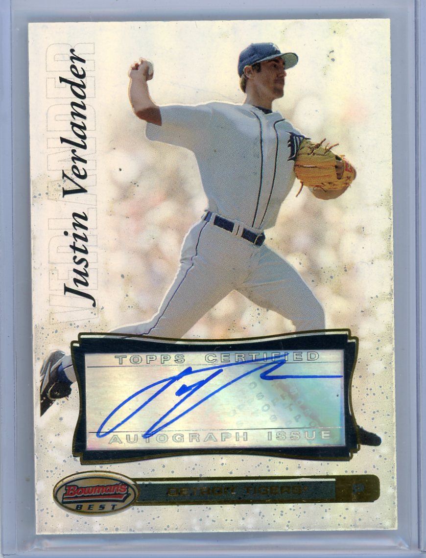 Justin Verlander 2007 Bowman's Best Autograph #43
