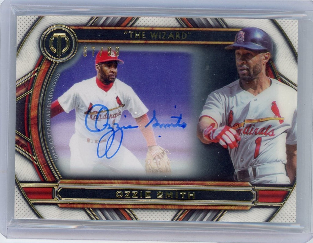 Ozzie Smith 2023 Topps Tribute The Wizard Nicknames Autograph 67/99 –  Piece Of The Game