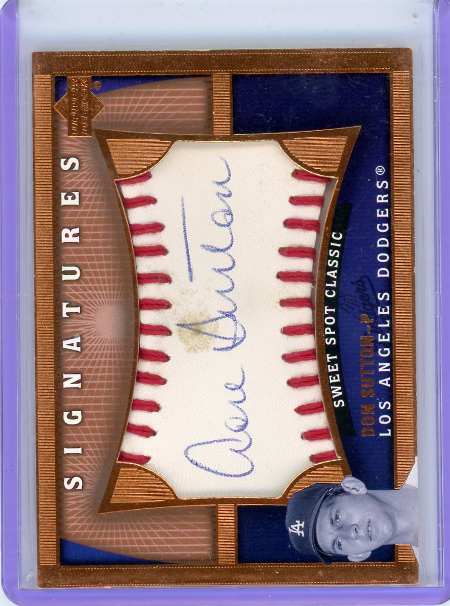 Don Sutton 2005 Upper Deck Sweet Spot Classic Signatures
