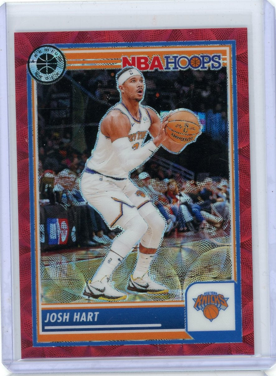 Josh Hart 2023-24 Panini NBA Hoops Premium Stock red #'d 46/88
