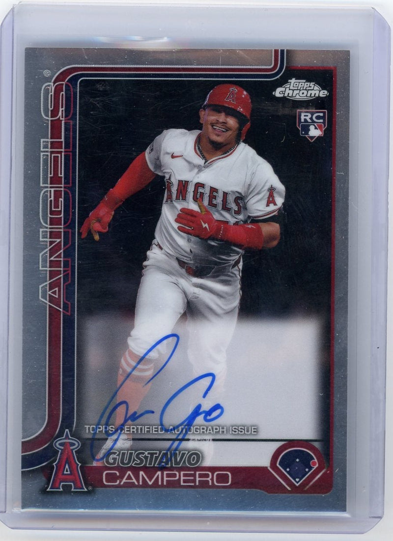 Gustavo Campero 2025 Topps Chrome autograph rookie card