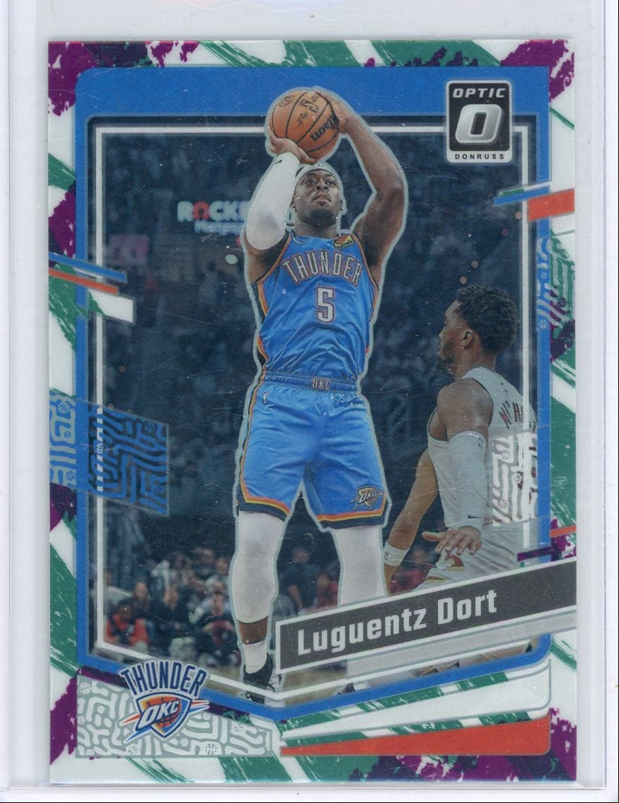 Luguentz Dort 2023-24 Panini Donruss Optic Jazz prizm SP