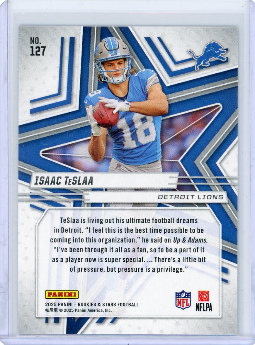 Isaac TeSlaa 2025 Panini Rookies & Stars Auto