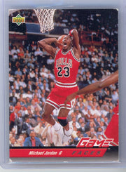 Michael Jordan 1993 Upper Deck Game Faces (creased) #488
