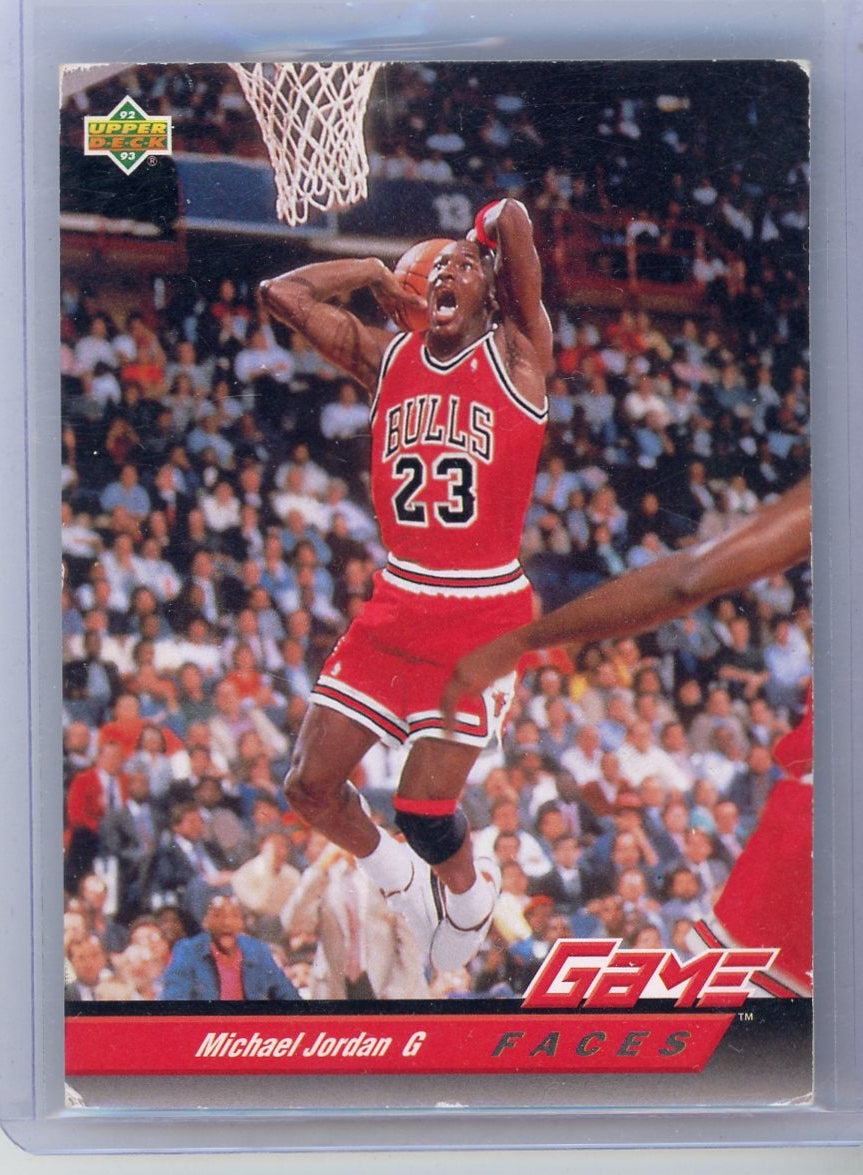 Michael Jordan 1993 Upper Deck Game Faces (creased) #488