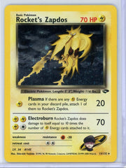 Rocket's Zapdos Pokémon Gym Challenge Unlimited Holo #15/132 LP