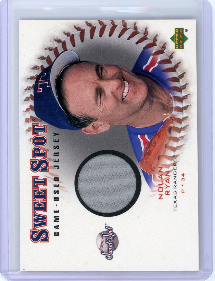 Nolan Ryan 2001 Upper Deck Sweet Spot Game-Used Jersey Relic