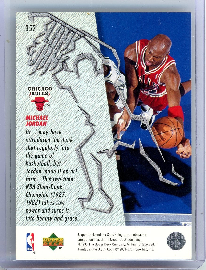Michael Jordan 1995 Upper Deck Slam Jams #352