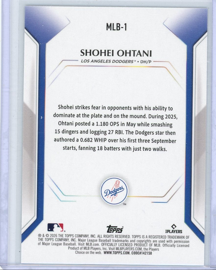 Shohei Ohtani 2026 Topps Collectors Kit #MLB1