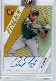 Cal Raleigh 2026 Topps Pristine Italics Autographs #'d /50 #1-CB