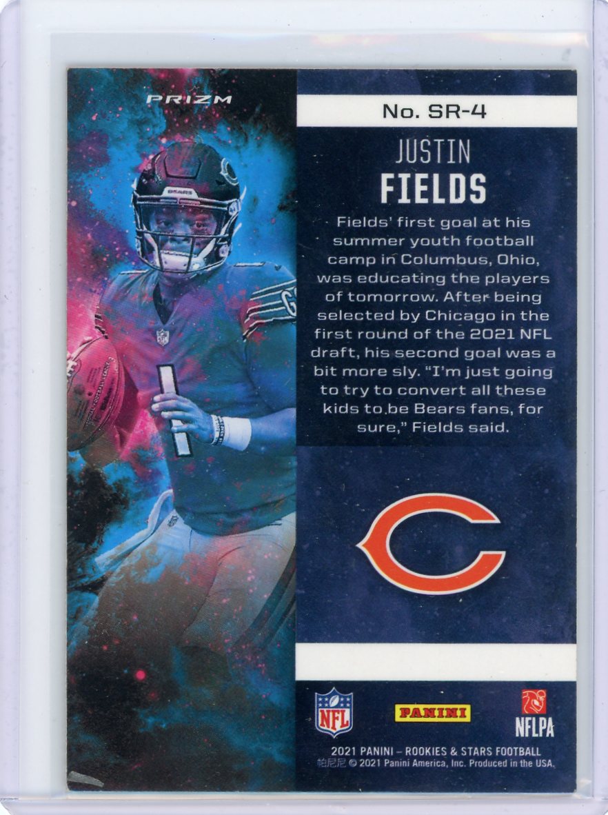Justin Fields 2021 Rookies & Stars Stellar Rookies Red Plaid