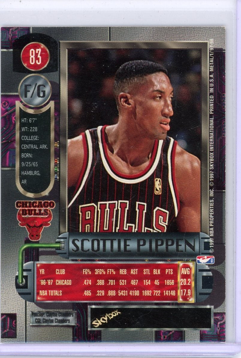 Scottie Pippen 1996-97 SkyBox Metal Universe #83