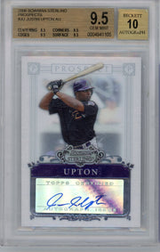 Justin Upton 2006 Bowman Sterling Prospect autograph BGS 9.5 AUTO 10