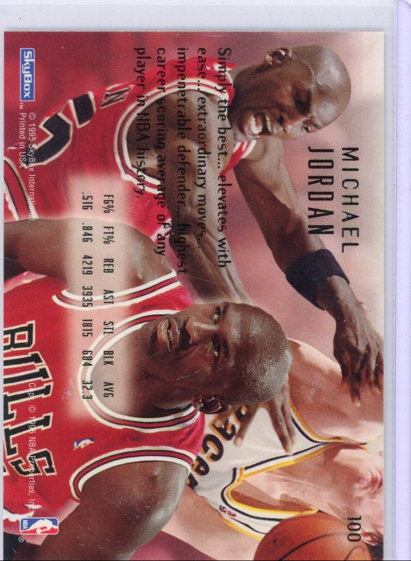 Michael Jordan 1995 SkyBox Emotion #100