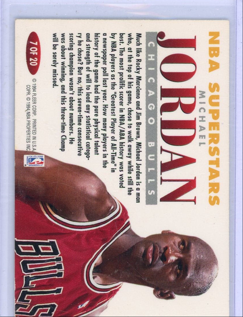 Michael Jordan 1994 Fleer NBA Superstars #7